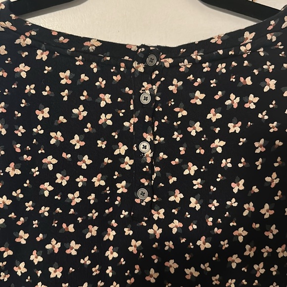 Loft Short Sleeve Cotton Casual Dress - Picture 4 of 5